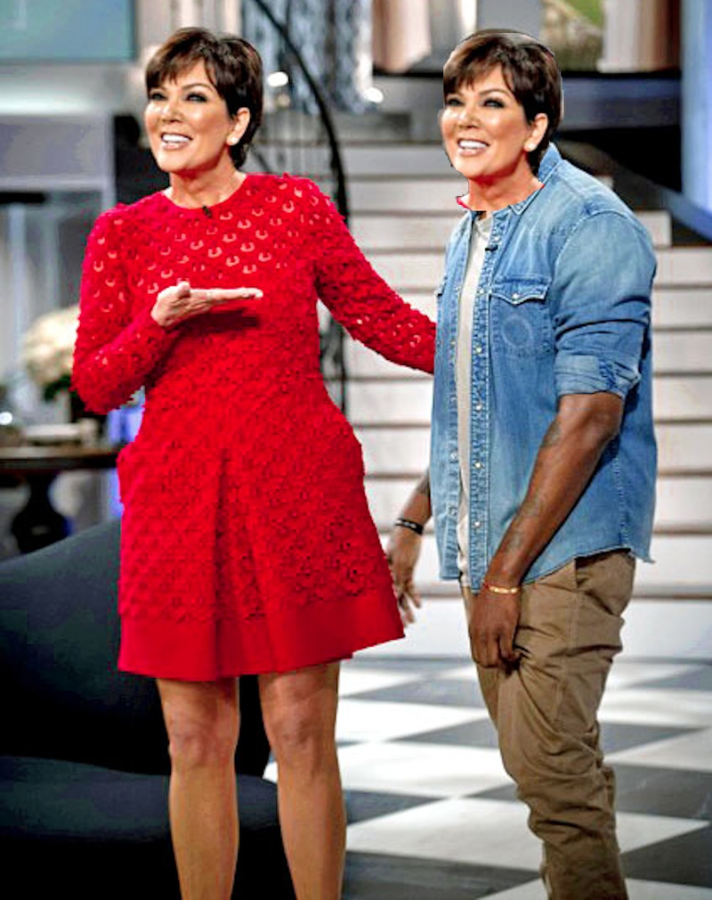 Illustration for article titled Photoshop This Image of Kris Jenner Presenting Kanye, Her Prize Sheep